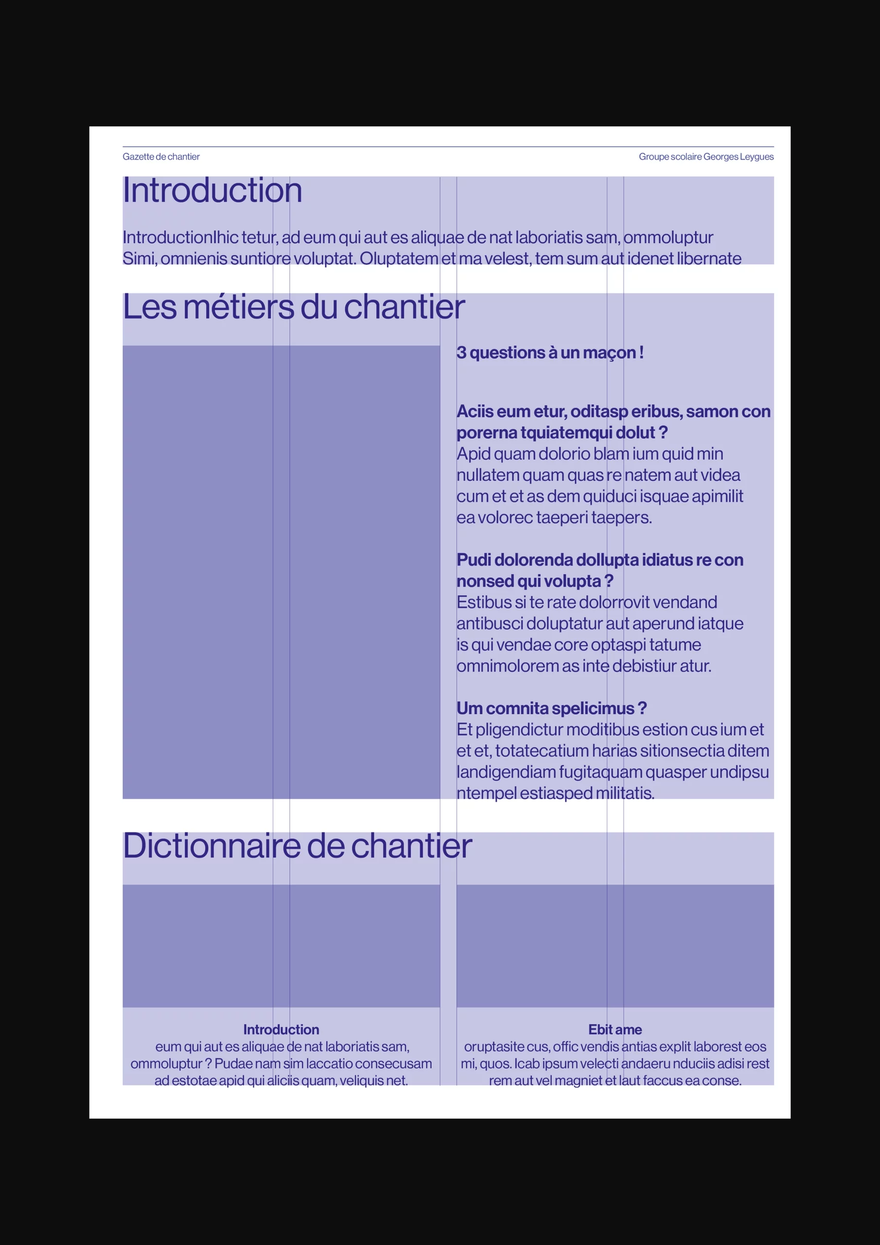 Gazette de chantier