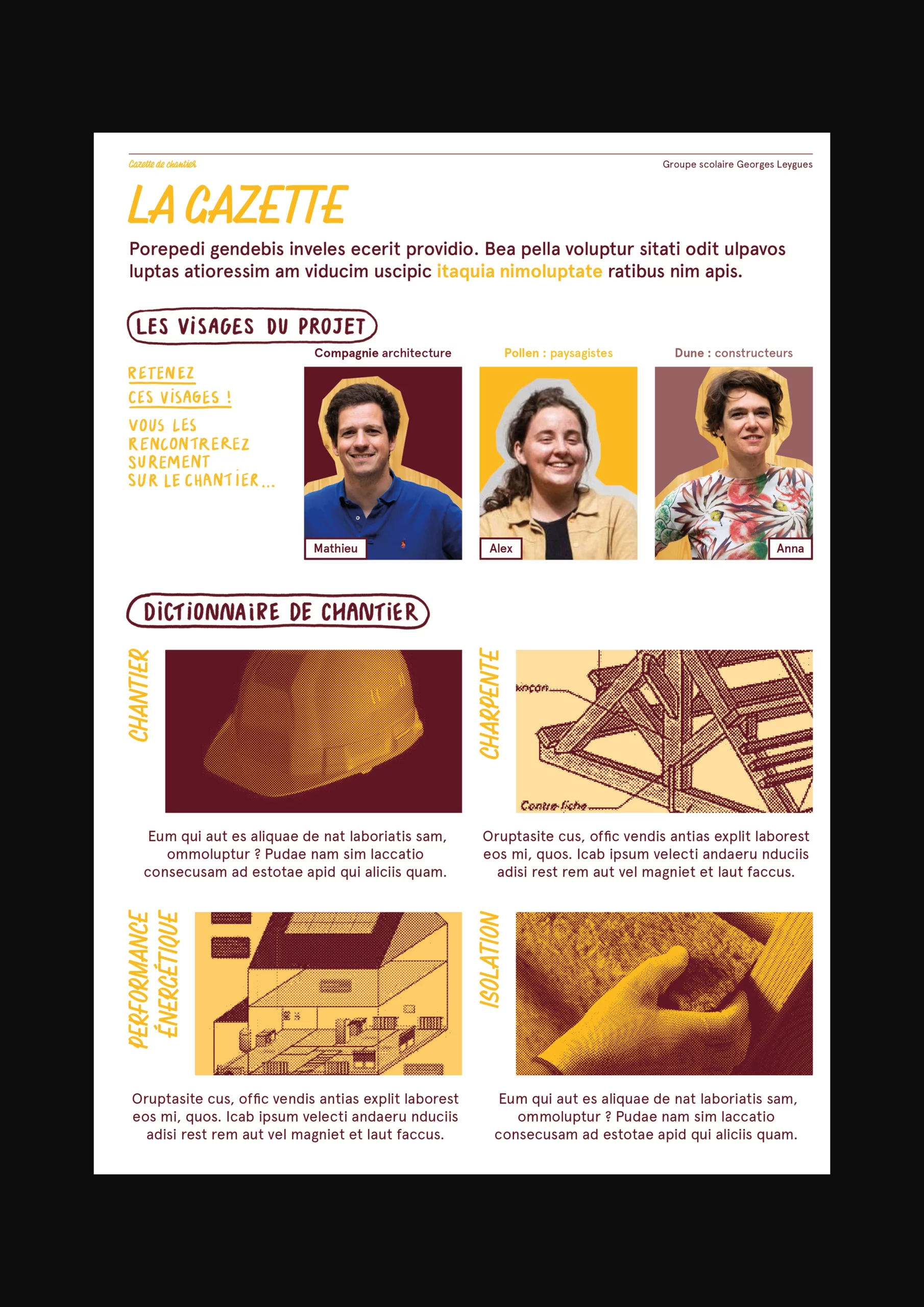 Gazette de chantier