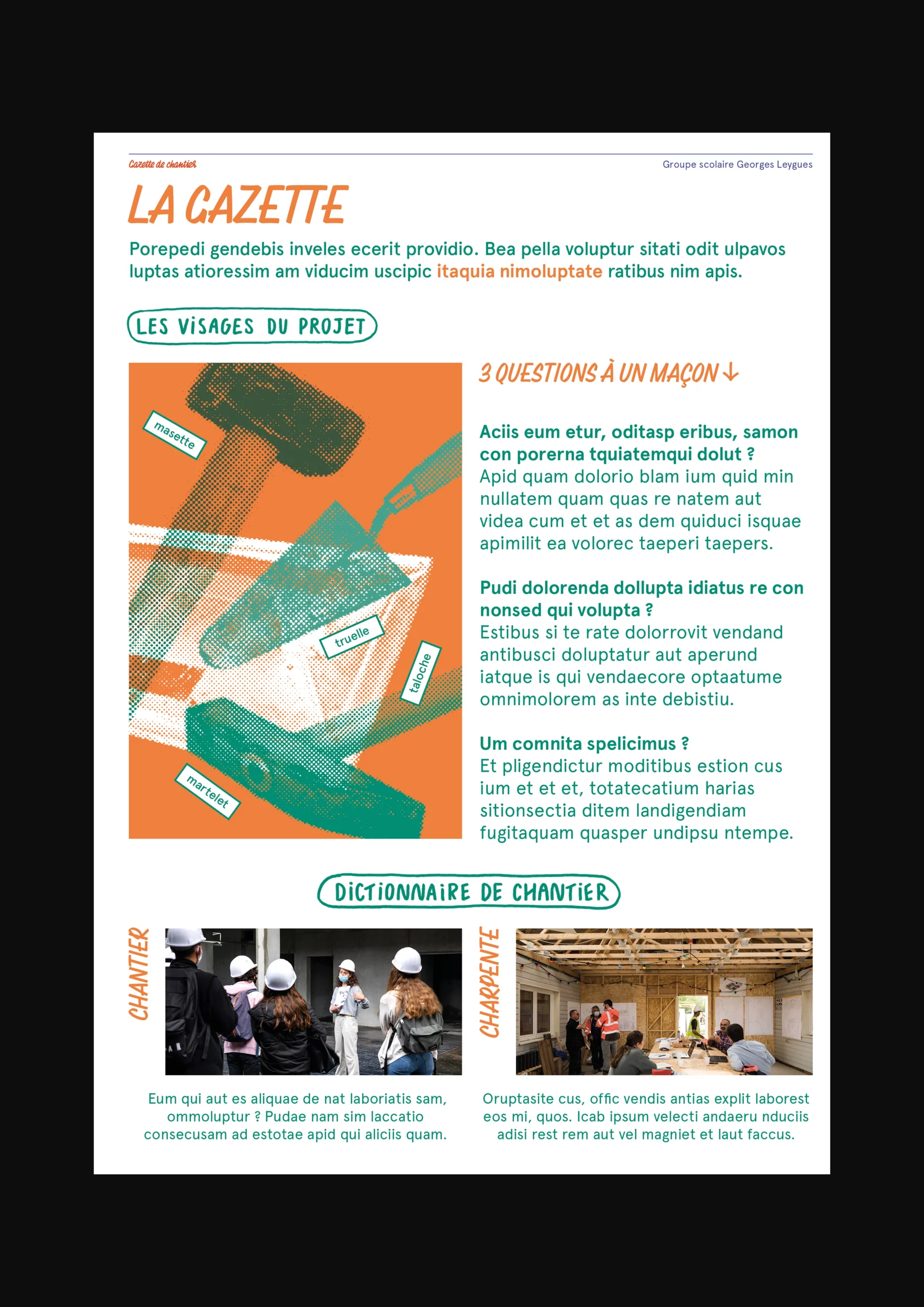 Gazette de chantier