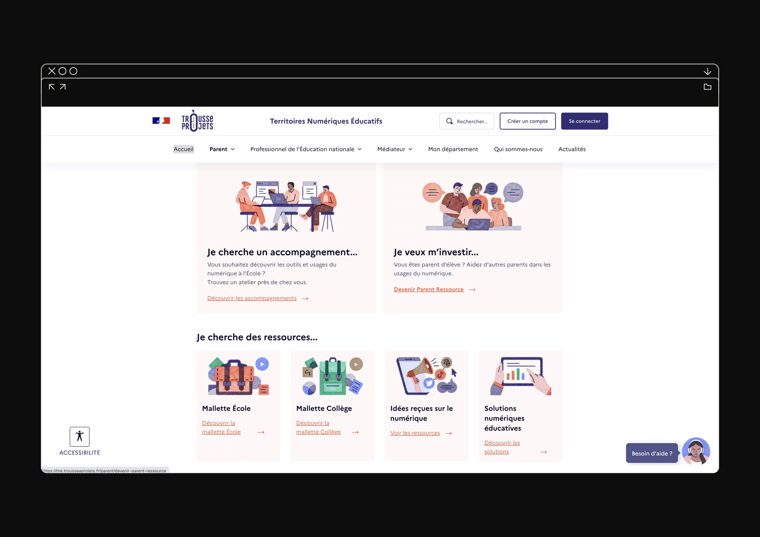 Parent ressource